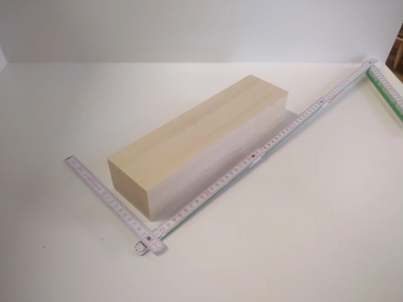 Lindenholz, 60 x 80 x 300mm
