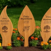 Grabbrett (statt einem Grabkreuz)