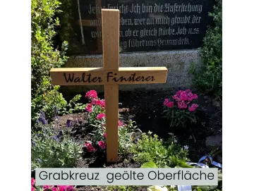 Grabkreuz in Eiche geölt
