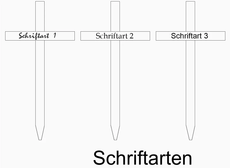 Grabkreuz in Eiche geschliffen