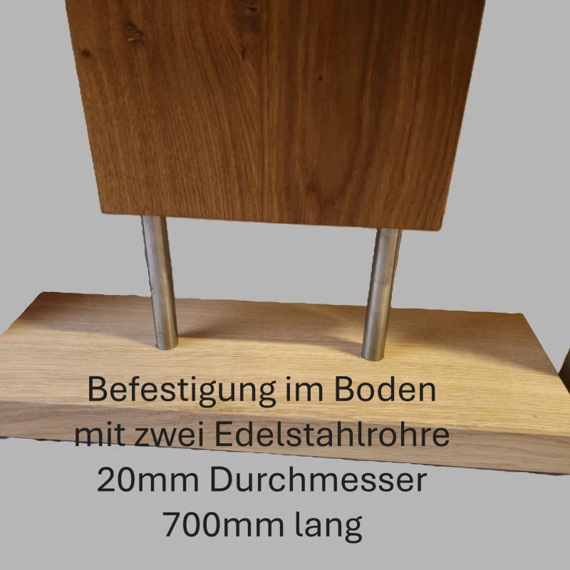 Grabstein aus Holz gerade