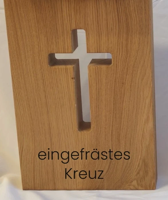 Grabstein aus Holz gerade