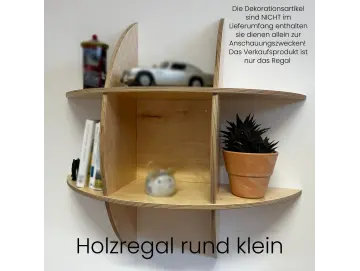 Holzregal Rund in Schichtholz Birke