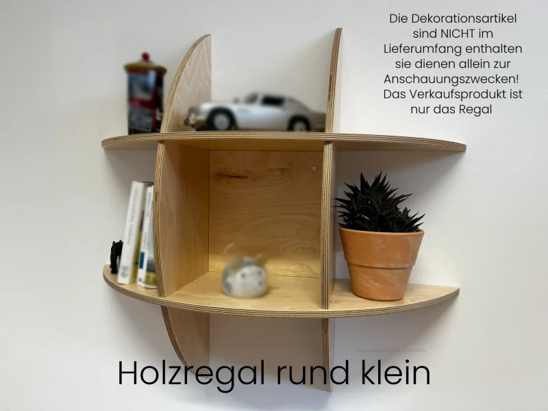 Holzregal Rund in Schichtholz Birke