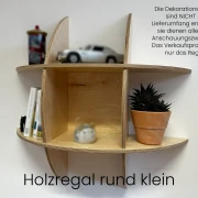 Holzregal Rund in Schichtholz Birke