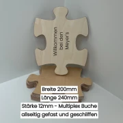 Untersetzer als Puzzle personalisiert
