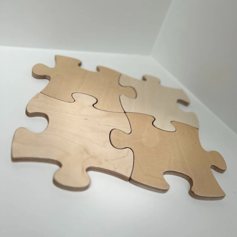Untersetzer in Puzzle Form